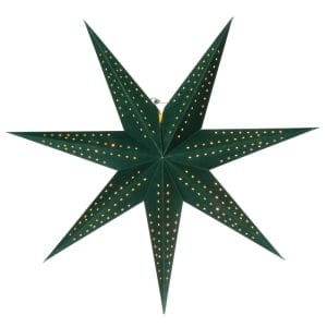 Green Personalized Advent Star Northlight Paper Star Lantern