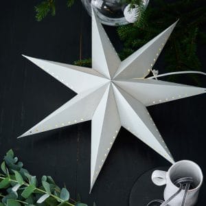 Lively Decorative Star Lanterns Wholesale Hanging Grey Paper Stars Ø 60 cm