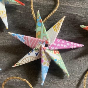 Nordic Star Ornaments Personalized Paper Stars