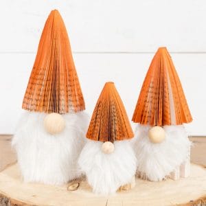 Orange Christmas Gnome Minimalist Book Page Decor Christmas Gifts