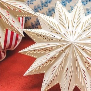 Oversized Paper Christmas Star Light