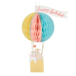 Air Balloon Honeycomb Birthday Card Paper Craft Gifts