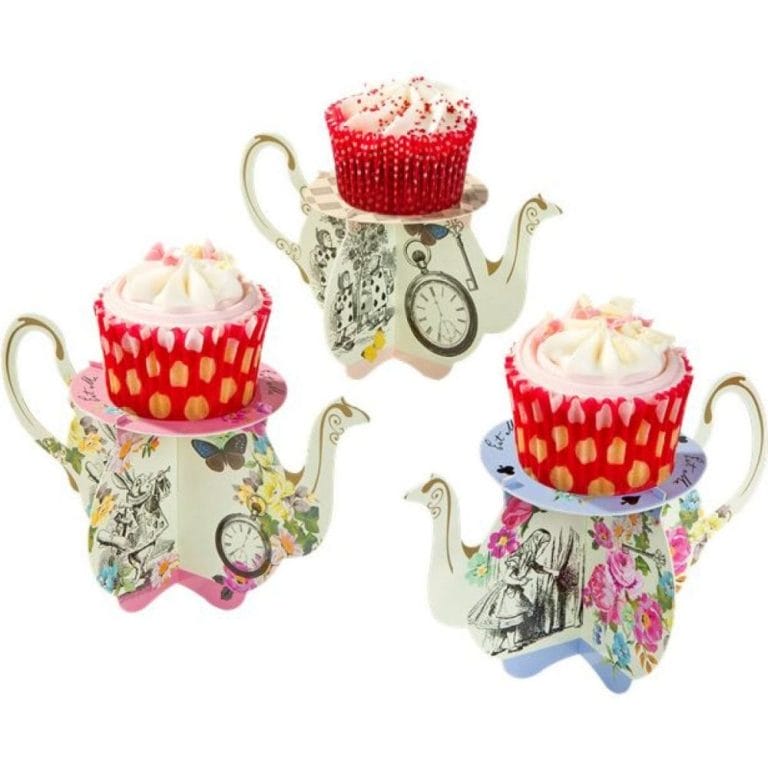 Alice in Wonderland Teapot Cake Stands - 8cm