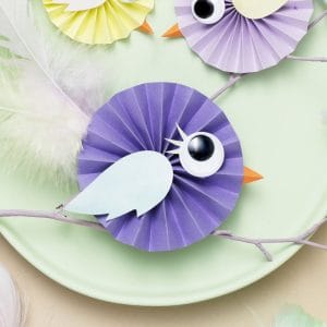 Custom Bird Paper Fan Decorations DIY Paper Crafts