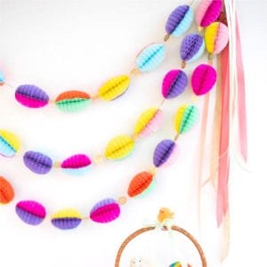 Honeycomb Easter Egg Garland Diy Paper Crafts Wholesale