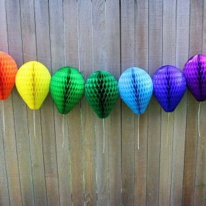 Honeycomb Multicolor Balloon Decorations Paper Balloon Honeycomb Decorations