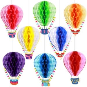 Hot Air Balloon Honeycomb Centerpieces Tissue Paper Hot Air Balloons