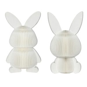 Large Bunny Paper Honeycomb Standing Display