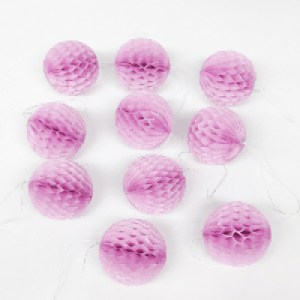Light Purple Mini DIY Paper Honeycomb Balls For Gift