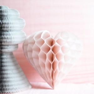 Paper Heart Honeycomb Custom Color Valentines Party Decoration