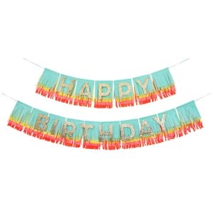 Rainbow Happy Birthday Fringe Garlands Wholesale