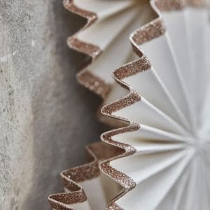Rosette Paper Fan Wreath Home Decorations