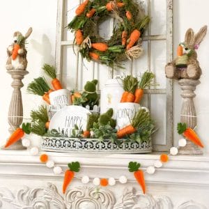 Artisanal Easter Carrot Felt Pom Pom Garlands Bulk Supplier