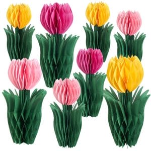 Customized Paper Tulip Honeycomb Party Decorations Factory
