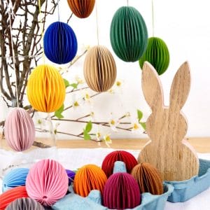 Easter Eggs To Hang Handmade Paper Decoration Honeycomb Wholesale