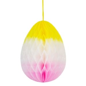 Large Pastel Ombre Honeycomb Egg Ornaments Easter Decorations