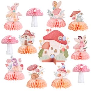 Pink Floral Fairy Honeycomb Centerpieces Party Table Decorations Supplier