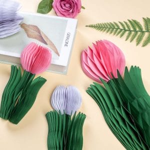 Provider of Wholesale Tulip Honeycomb Centerpieces and Paper Decorations