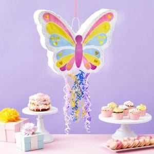 Pull String Butterfly Pinata Fairy Party
