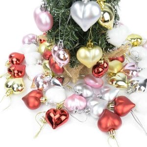 Romantic Heart Christmas Balls Dual Use for Christmas and Valentines Day