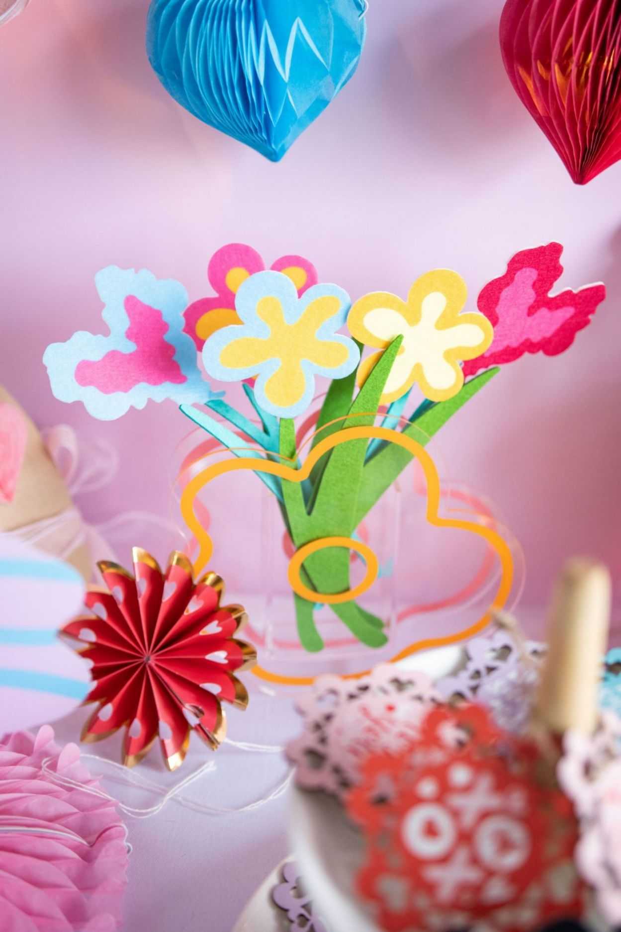 Sunbeauty Party Manufacturer Valentine's Day Vase Flower Decorations