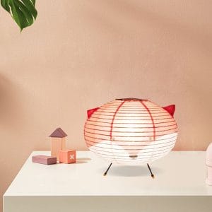 Wholesale Distributor of Fox Oval Paper Lantern Table Lamps for Bedroom Lighting