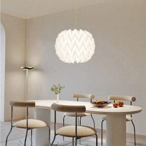 Wholesale Distributor of Round Origami Paper Lampshades with Minimalist Design