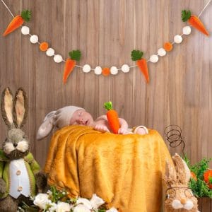 Wholesale Handcrafted Felt Carrot Garlands for Easter