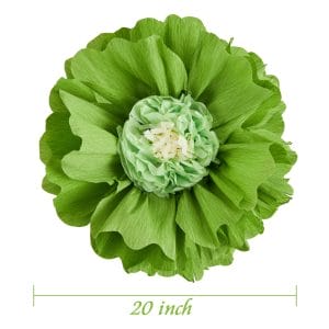 Wholesale Supplier of Custom Giant Green Crepe Paper Flowers