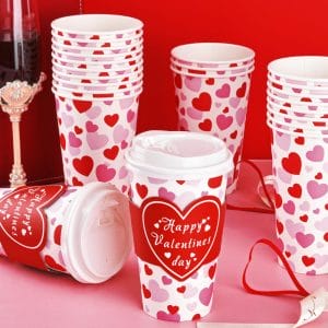 Bespoke Disposable Valentines Day Coffee Cups