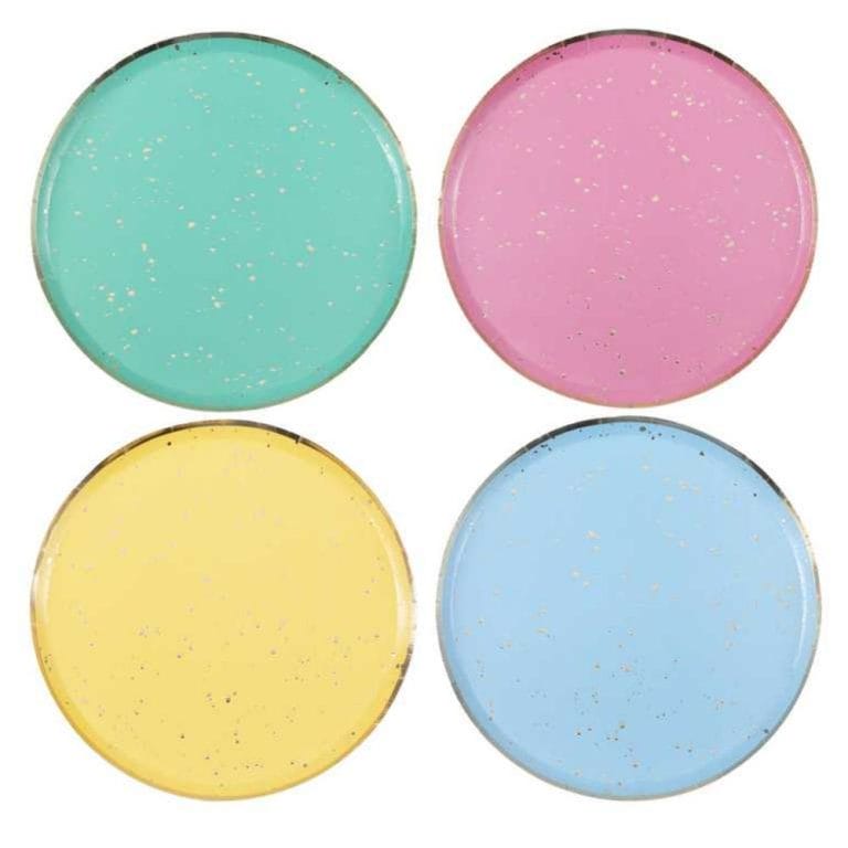 Brights Rainbow Party Plates Bulk