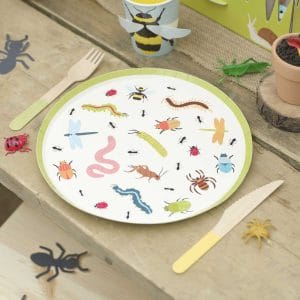 Bug Themed Personalised Party Paper Plates