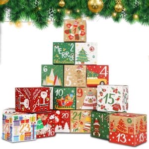 Bulk Advent Calendar Boxes Christmas Countdown Calendar Number Gift Boxes