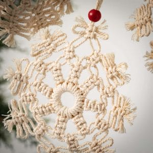 Charming Braided Macrame Christmas Tree Ornaments for Custom Holiday Decor