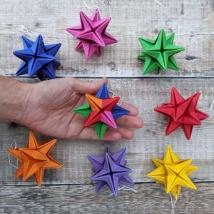 Charming Eco Friendly Origami Paper Star Crafts for Personalized Christmas Ornaments