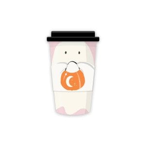 Custom Coffee Cups Paper Ghoul Gang Ghost To Go Cups