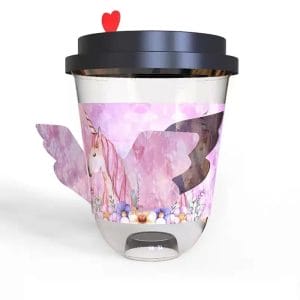 Custom Coffee Cups Paper Hot Sale Butterfly Printed Cup Sleeves
