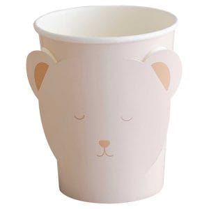 Custom Paper Cup Pop Out Teddy Bear Baby Shower Cups
