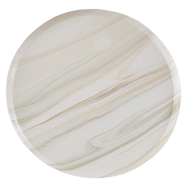 Custom Paper Plates For Party Natural Marble Paper Plate Supplier