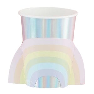 Disposable Cups with Custom Pastel Print