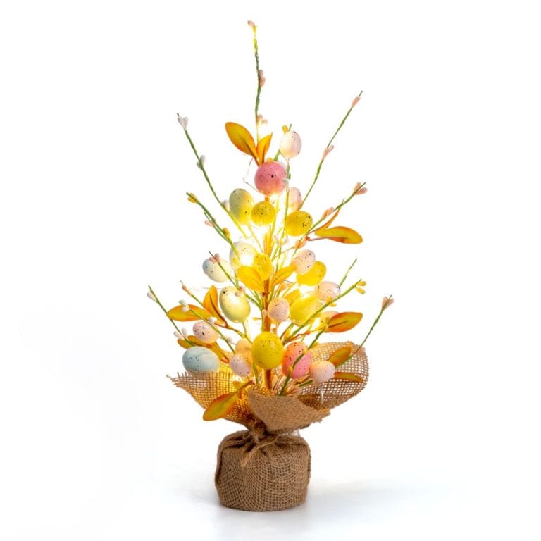 Easter Egg Tree Tabletop Centerpiece With Lights Wholesale Easter Decorations Supplies