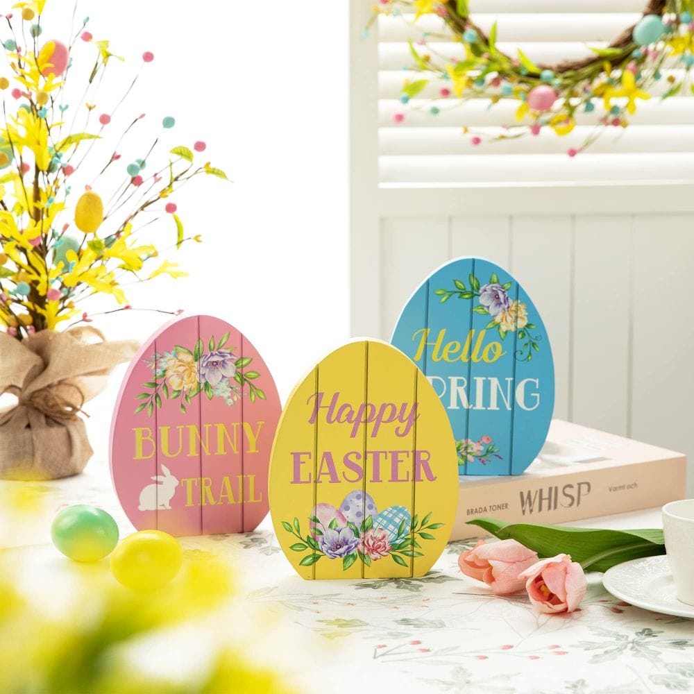 Easter Home Decor Easter Egg Decoration Kit Easter Tiered Tray Decor