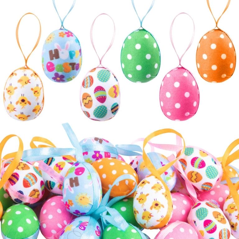 Easter Wholesale Decorations Fabric Wrapped Easter Egg With Dots