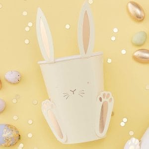 Eco Friendly Easter Bunny Paper Cups with Ears