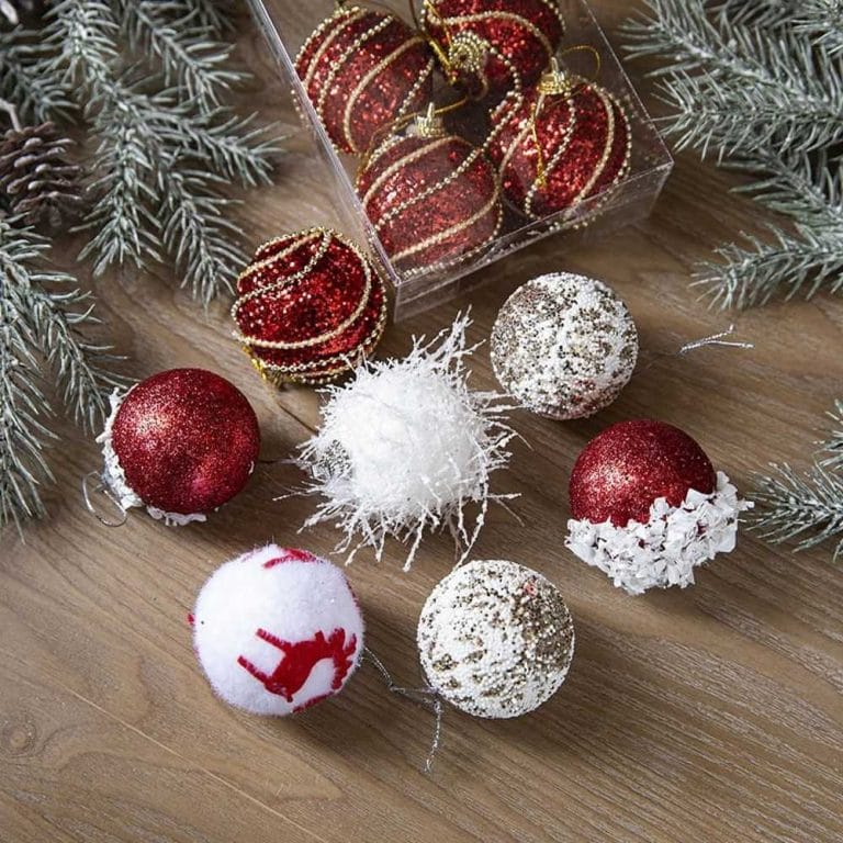 Economical Foam Christmas Ball Farmhouse Ornaments for Tree Decoration