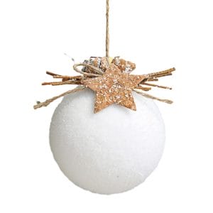 Elegant White Foam Snowflake Balls for Personalized Christmas Decor
