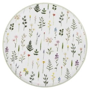 Floral Pattern Paper Dessert Plates Bulk