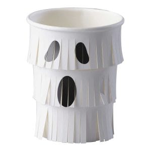 Halloween Party Cups Ghost Fringe Paper Halloween Cups