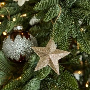 Handcrafted Personalized Paper Glitter Stars Ornaments for Family