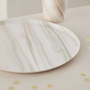 Paper Plates For Party Natural Marble Paper Plate